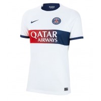 Camiseta Paris Saint-Germain Kylian Mbappe #7 Segunda Equipación Replica 2023-24 para mujer mangas cortas